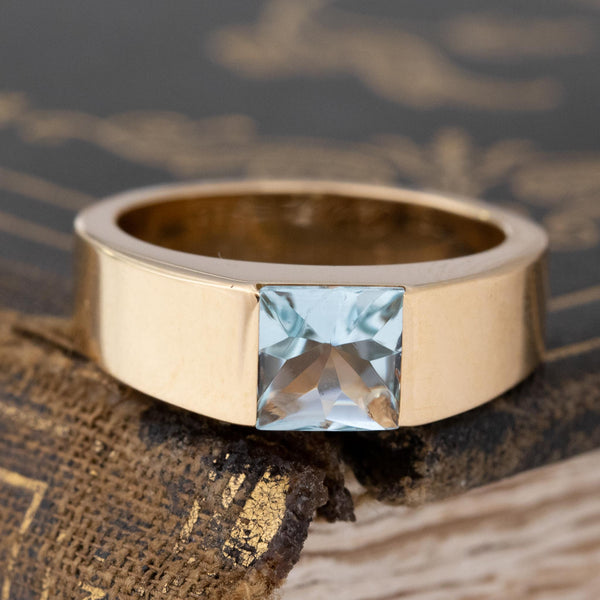 Vintage Aquamarine Ring, by Cartier