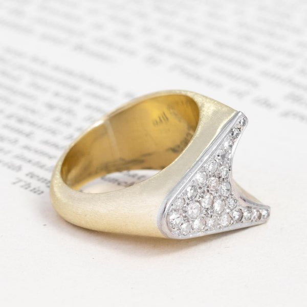 .68ctw Vintage "V" Diamond Dinner Ring
