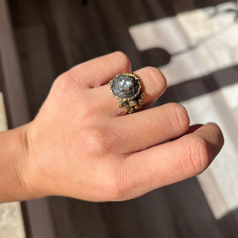 1.20ct Georgian Rose Cut Diamond Ring