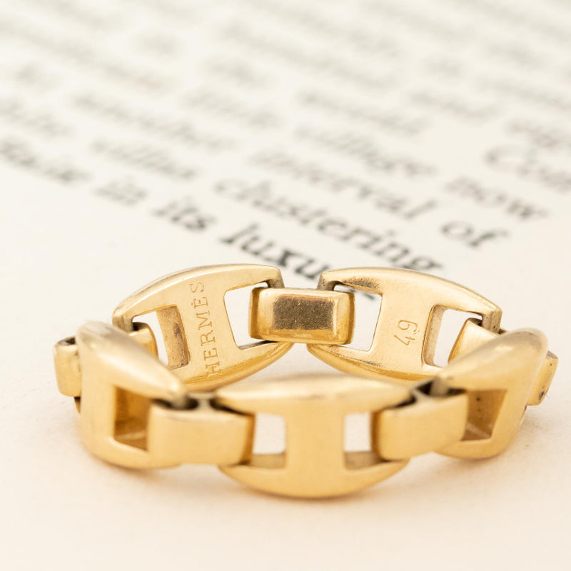 Vintage Mariner Link Chain Ring, by Hermés