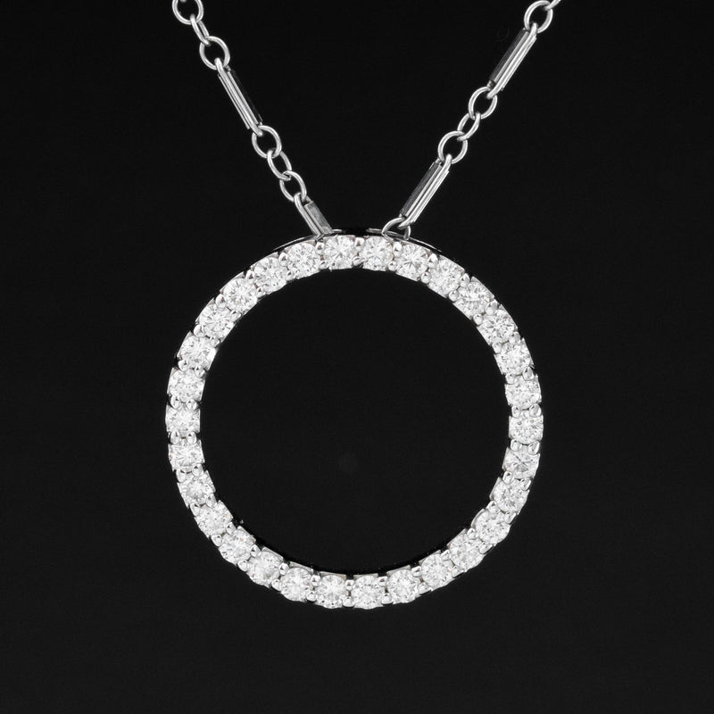 1.50ctw Diamond Circle Pendant, by Roberto Coin