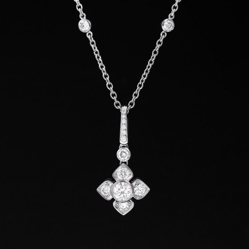 2.08ctw Diamond Floral Pendant Necklace, by Graff