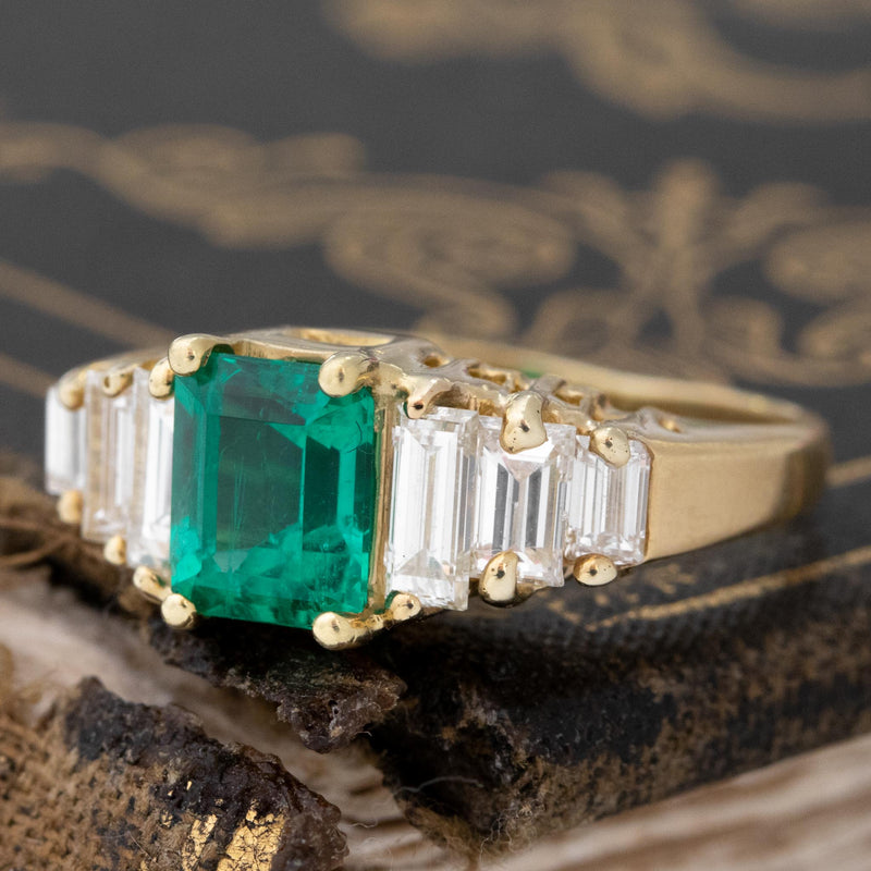 Colombian Emerald & Diamond Ring, AGL Minor