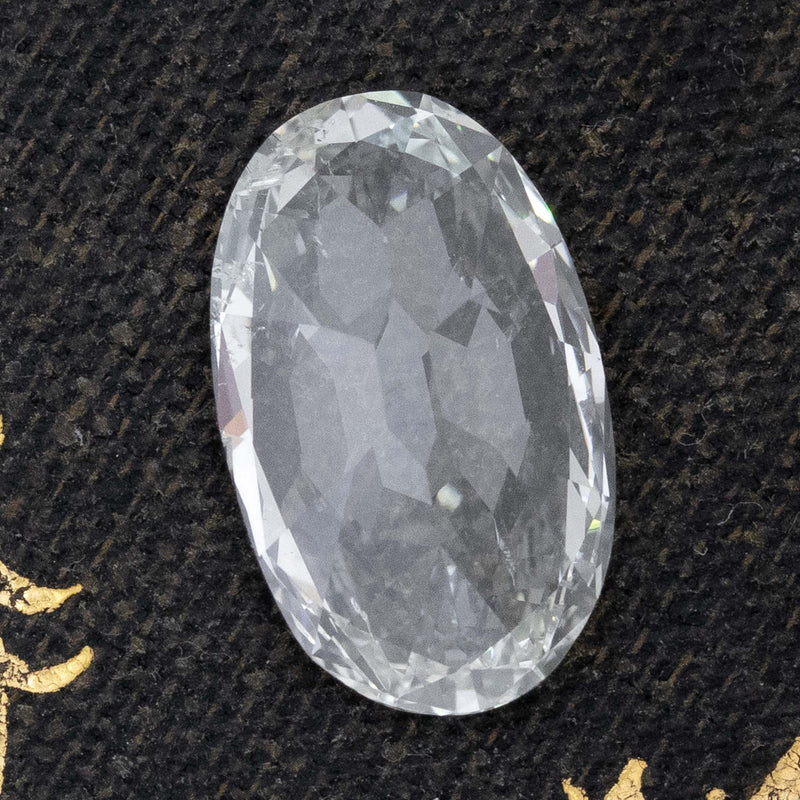 2.01ct Elongated Oval Cut Diamond, GIA L SI2