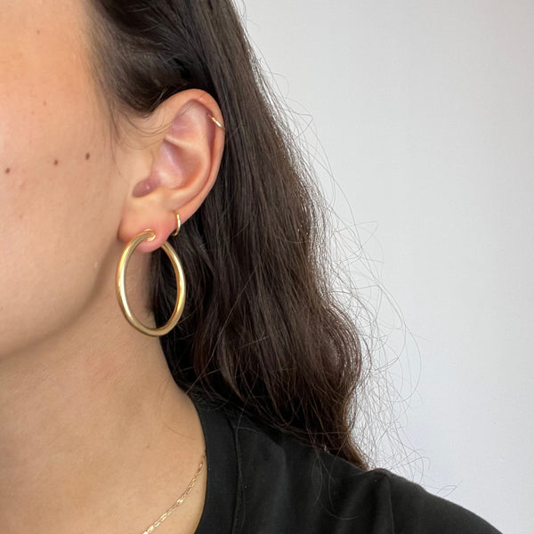 Vintage Hinged Gold Hoop Earrings, by Tiffany & Co.