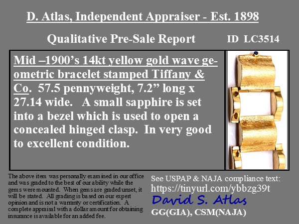 Vintage Block Bracelet, by Tiffany & Co.
