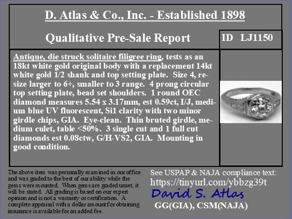 .67ctw Old European Cut Diamond Solitaire