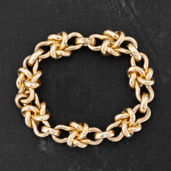 Vintage Chunky Knot Motif Necklace/Bracelet, Italian