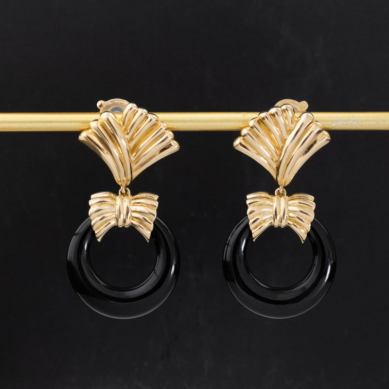 Vintage Fan-Motif Changeable Earrings, by Van Cleef & Arpels