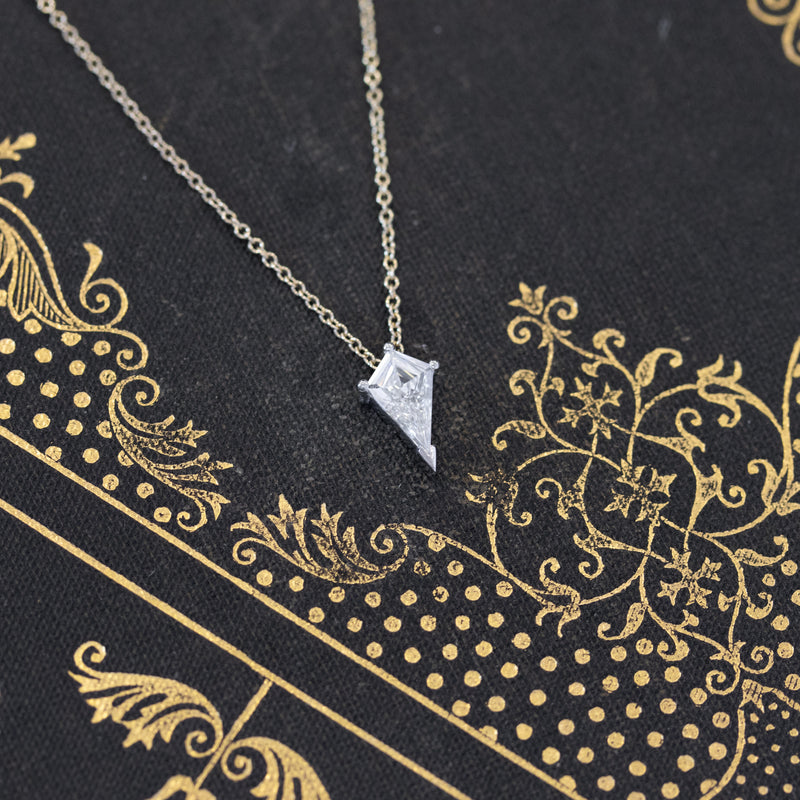 .34ct Kite Shaped Diamond Pendant
