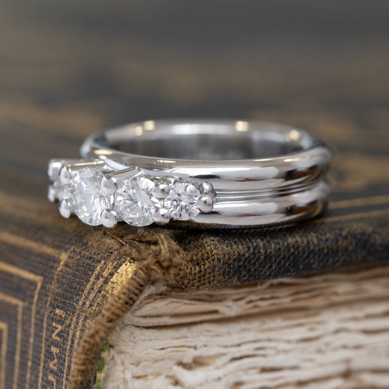1.18ctw Round Cut 5-stone Band, by Whitney Boin
