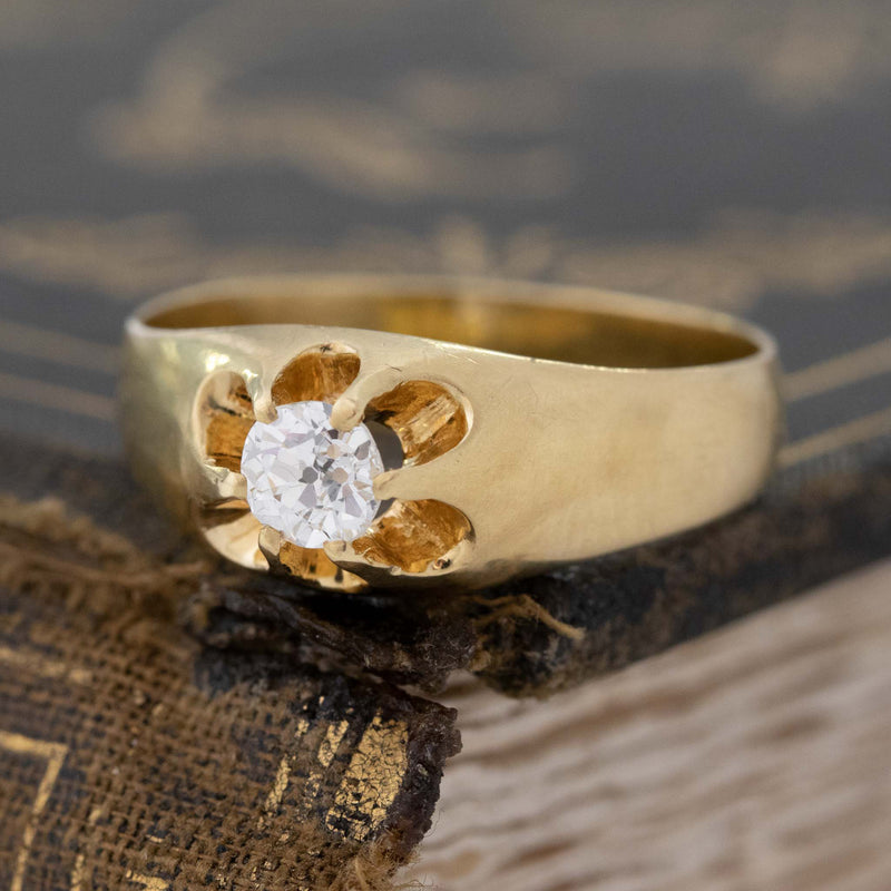 .40ct Old European Cut Diamond Belcher Ring