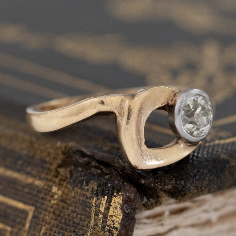 .27ct Old Mine Cut Diamond Mod Ring