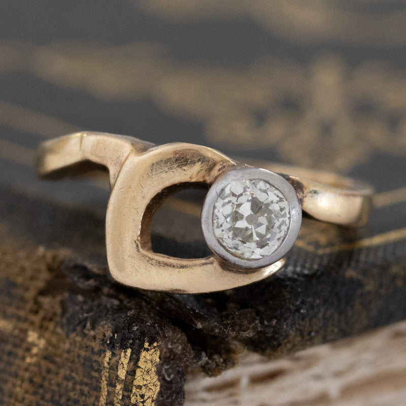 .27ct Old Mine Cut Diamond Mod Ring