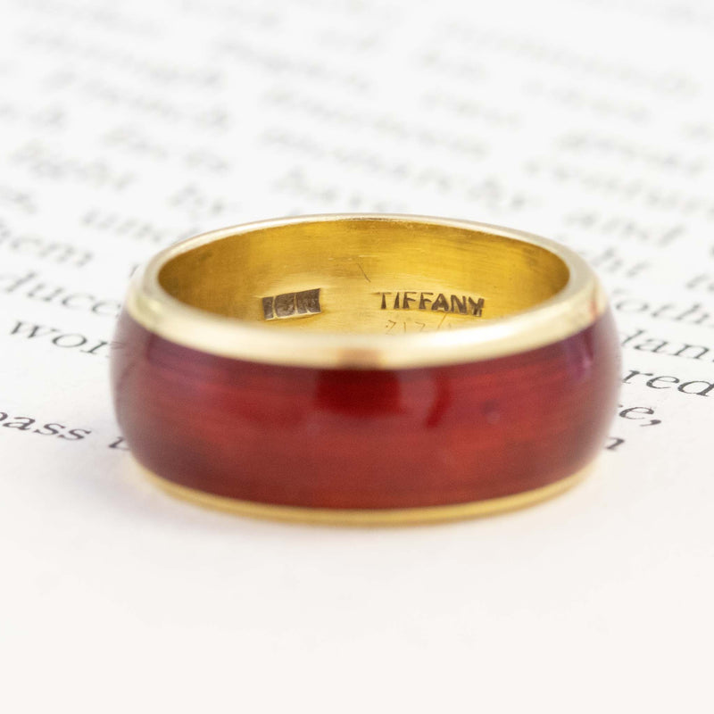 Vintage Red Enamel Band, by Tiffany & Co.