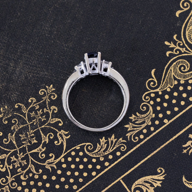 1.29ctw Sapphire & Diamond Ring