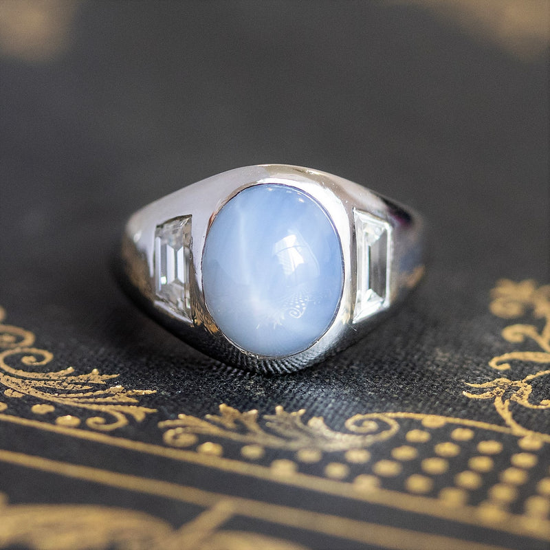 5.70ctw Star Sapphire Ring by Raymond Yard