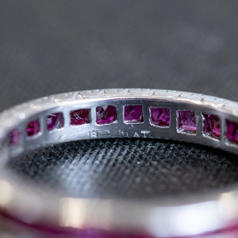 Art Deco Sapphire and Ruby Matched Bands, by Tiffany & Co