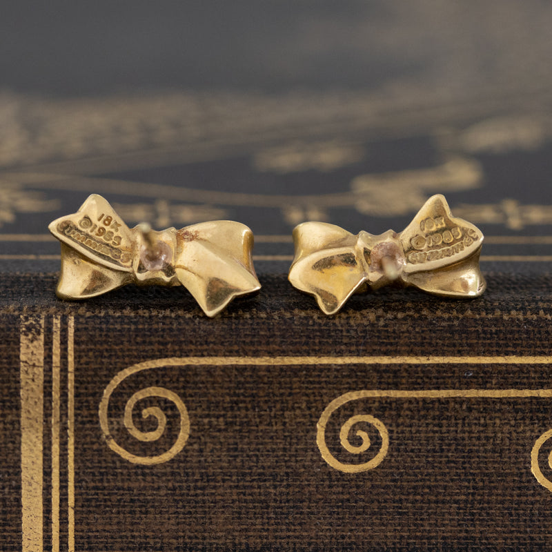 Vintage Bow Pin & Earring Set, Angela Cummings