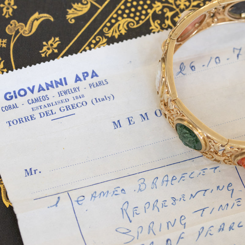 Vintage Italian Cameo Bracelet
