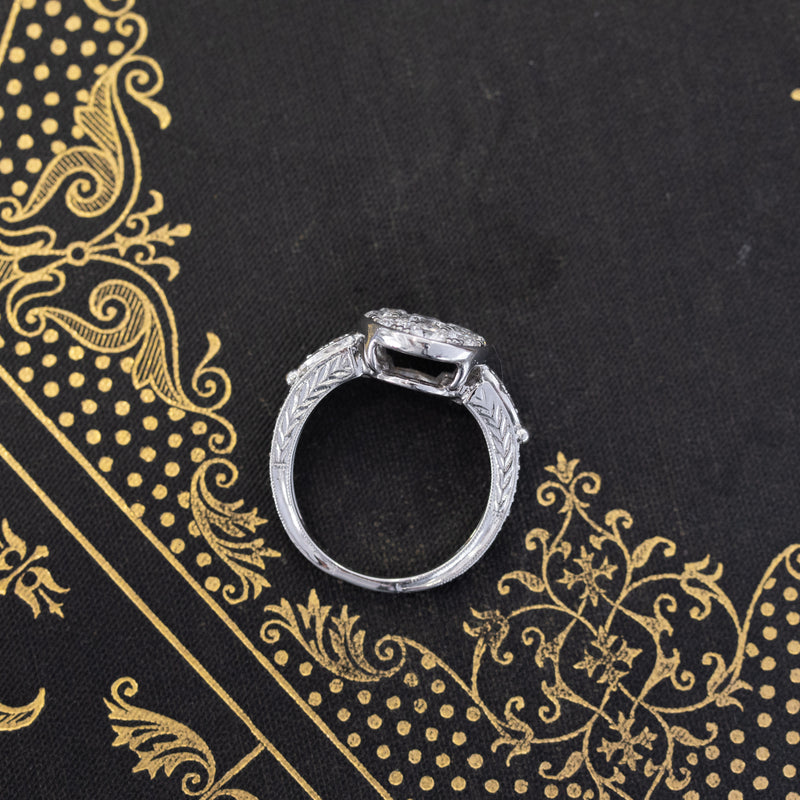 2.22ctw Vintage Cluster Ring