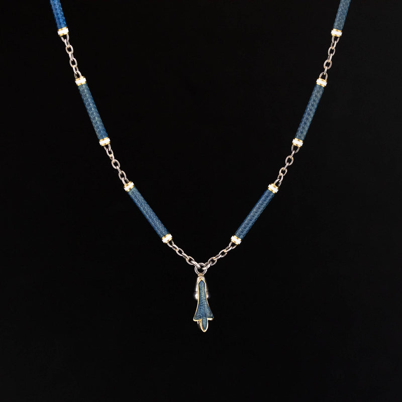 Antique Guilloche Enamel Necklace