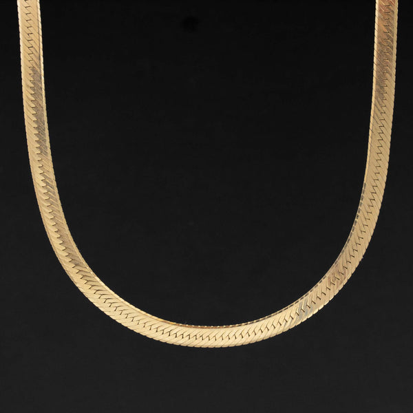 Vintage Herringbone Chain, Italian