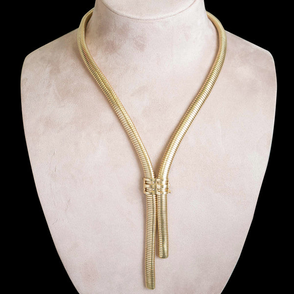 Vintage Tubogas Gold Necklace, by Trabert Hoeffer & Maubossin
