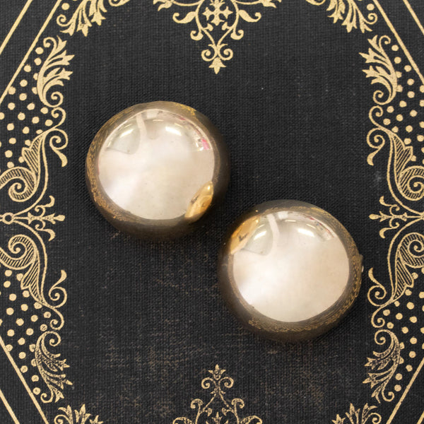 Vintage XL Gold Sphere Earrings