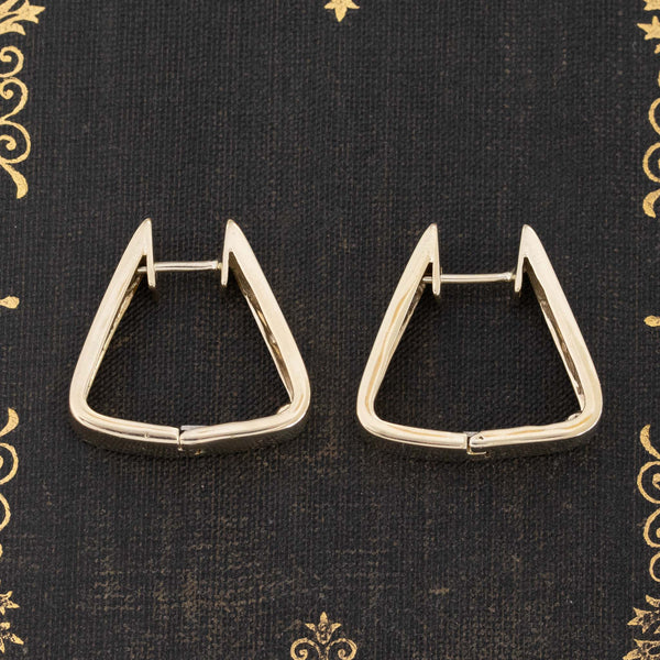 Vintage Triangular Hoop Earrings