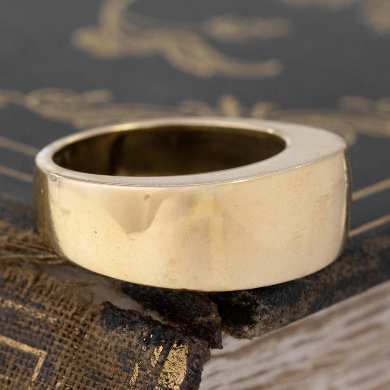 Vintage Chunky Gold Band, French
